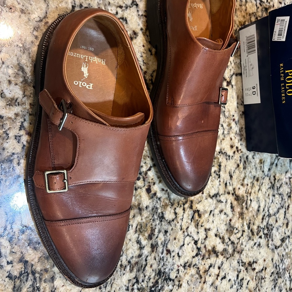Ralph Lauren Polo Double Monk dress shoe